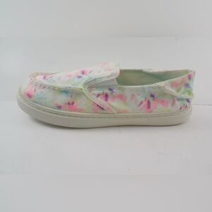 Sperry Top Sider Shoes Girls Sz 4 M Tie Dye Saltie Multicolor Slip On